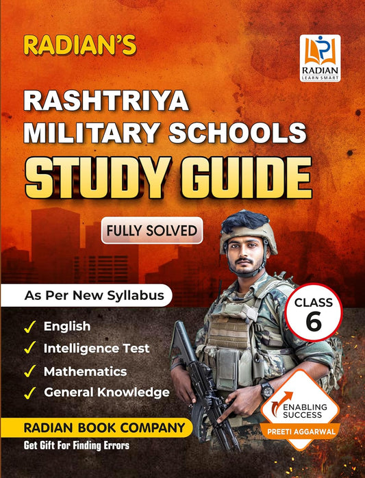 Radian Rashtriya Military School RMS Study Guide Book for Class 6 Entrance Exam 2027 English Medium