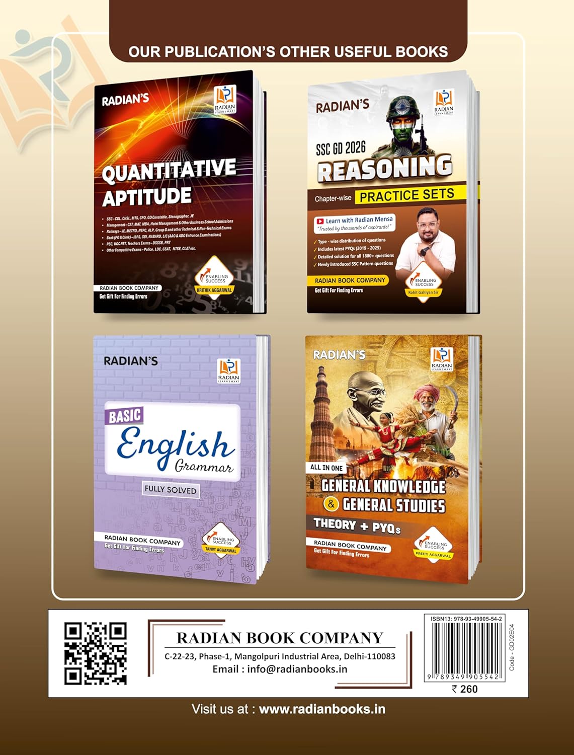  Radian SSC Constable GD 2026 Exam Practice Set and Previous Year Solved Papers for 2026 Exams Book in English By Preeti Aggarwal 
