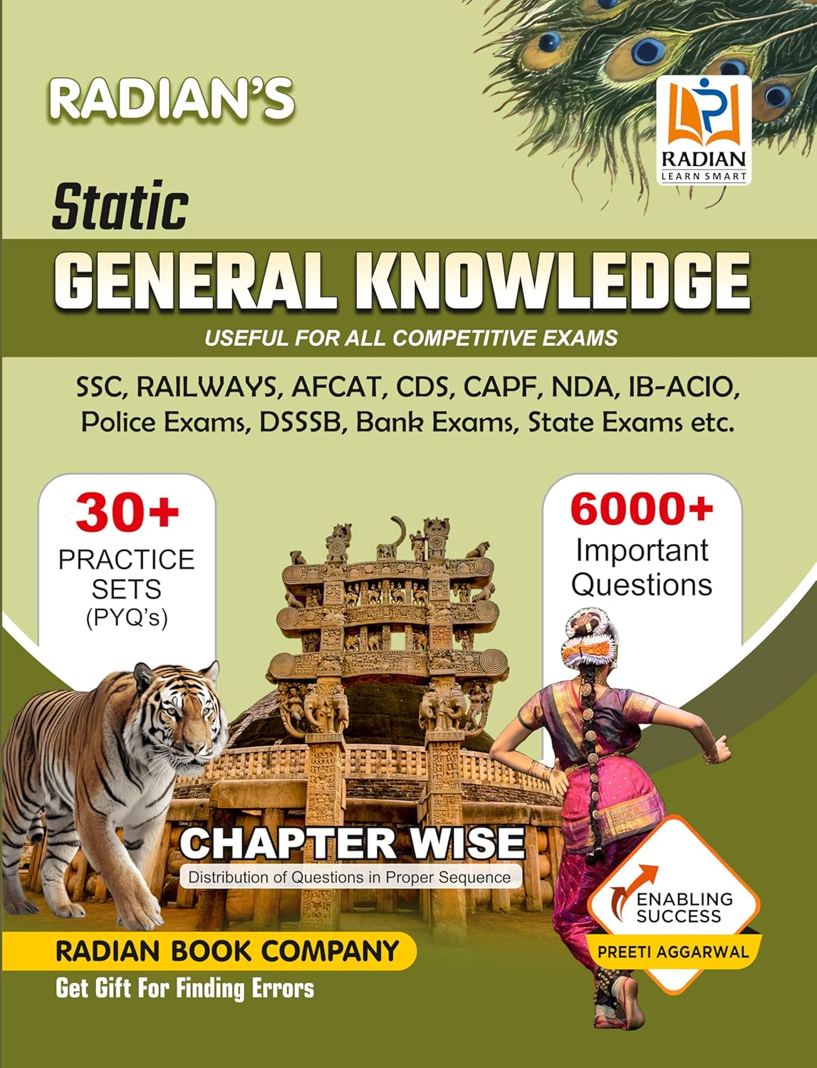 Radian Static General Knowledge GK Book in English 2026 Useful for SSC Railways AFCAT CDS CAPF NDA IB-ACIO Police Exams DSSSB Bank Exams State Exams and Other Competitive Exams
