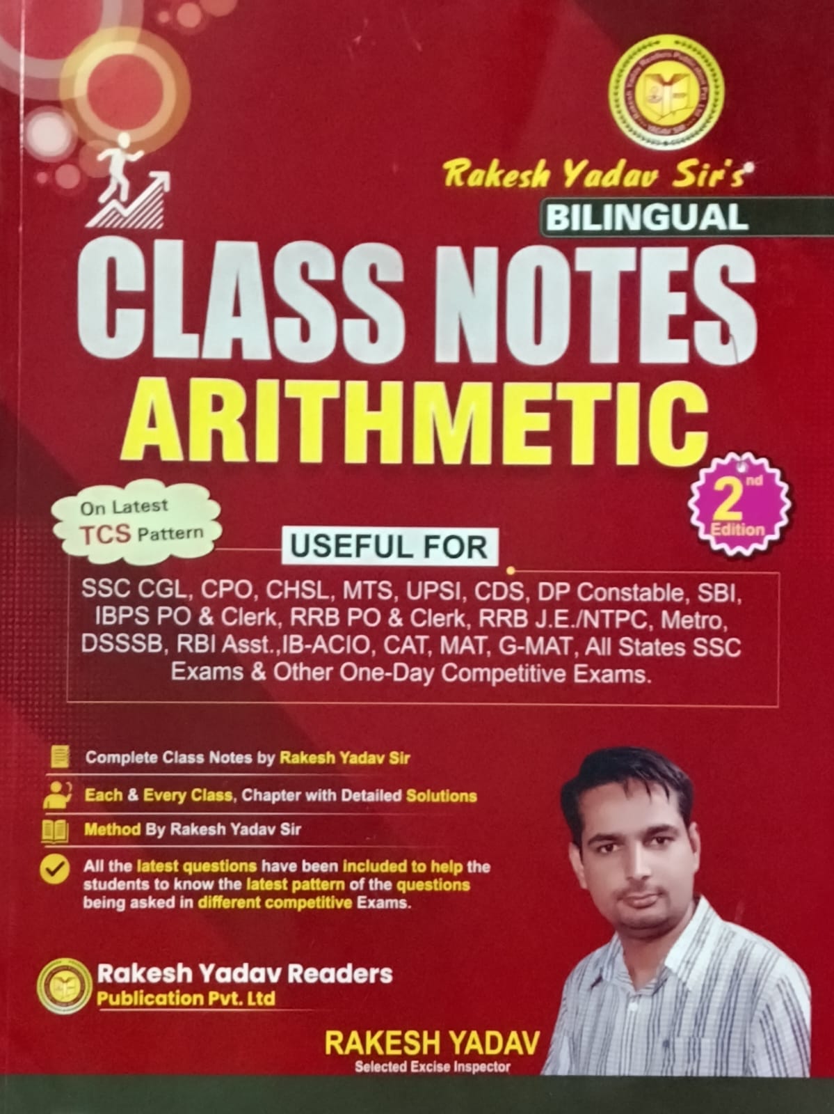 Rakesh Yadav Sir Class Notes Arithmetic 2nd Edition 2026-2027 Bilingual On Latest TCS Pattern for All Competitive Exams