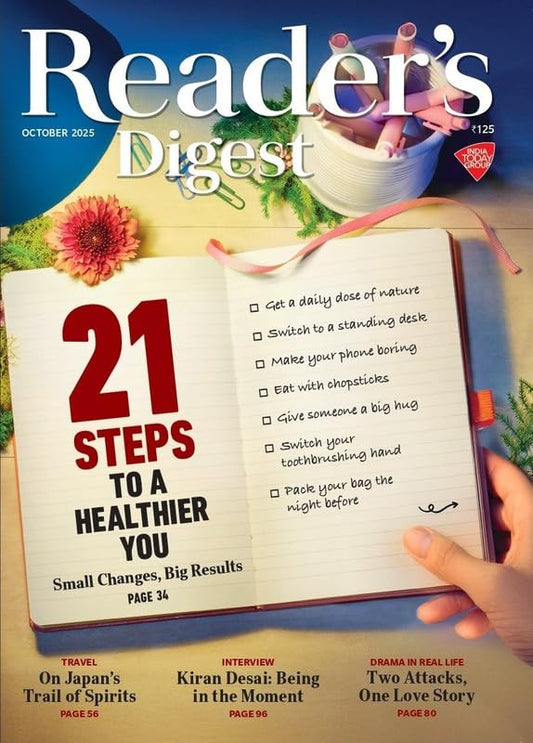 Reader's Digest October 2025 English Monthly Magazine 21 Steps To A Healthier You