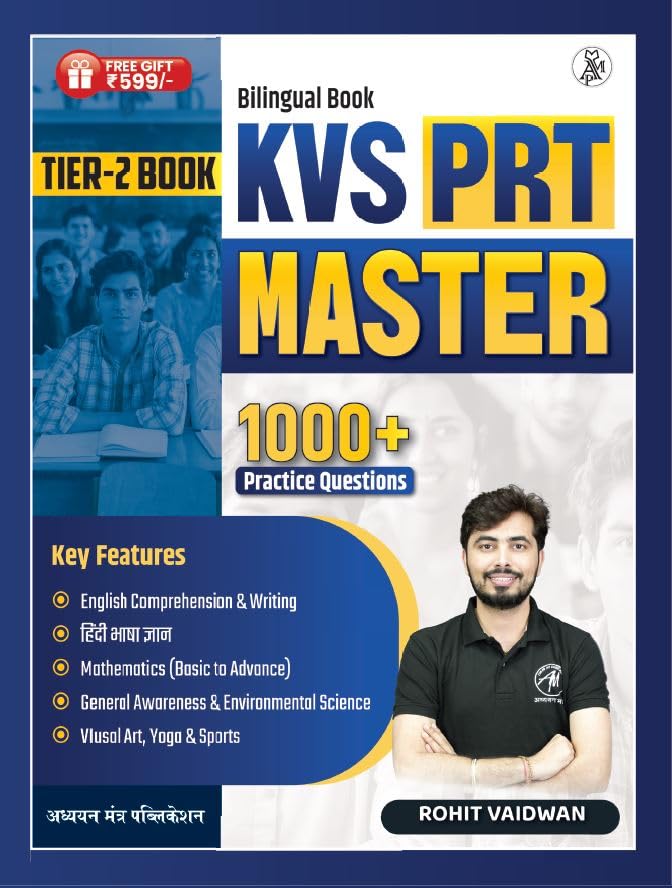 Rohit Vaidwan KVS PRT Master Tier-2 Exam Book Bilingual 1000+ Practice Questions Adhyayan Mantra Publications