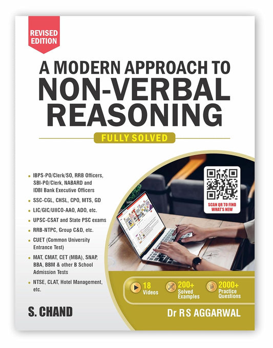 S Chand A Modern Approach to Non Verbal Reasoning Fully Solved 2026 by Dr R S Aggarwal Latest Revised Edition 