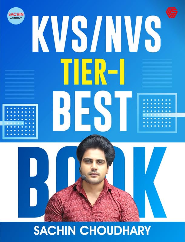 Sachin Choudhary KVS NVS Tier-I Exam Best Book Bilingual 1st Edition 2025