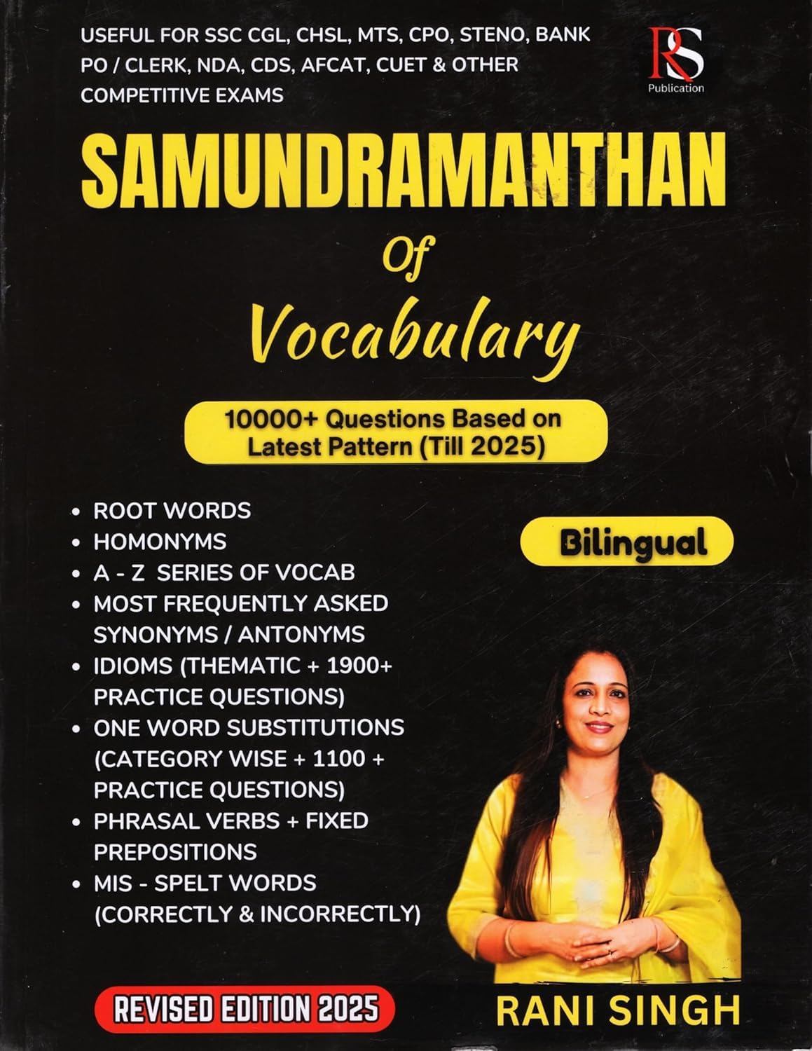 Samundramanthan Of Vocabulary 2025 Edition 10000+ Questions Based on Latest Pattern Bilingual By Rani Singh