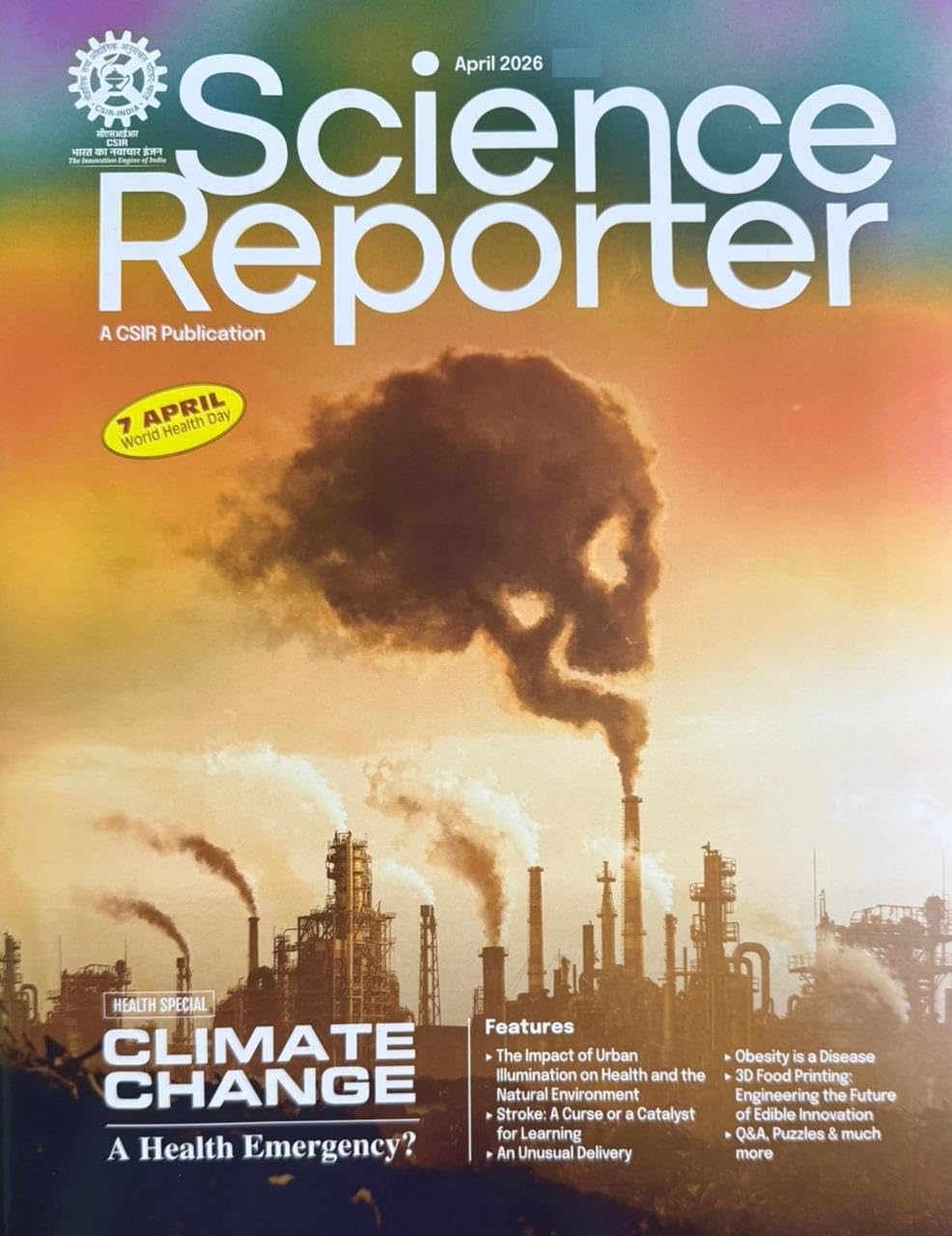 Science Reporter April 2026 English Monthly Magazine Health Special 