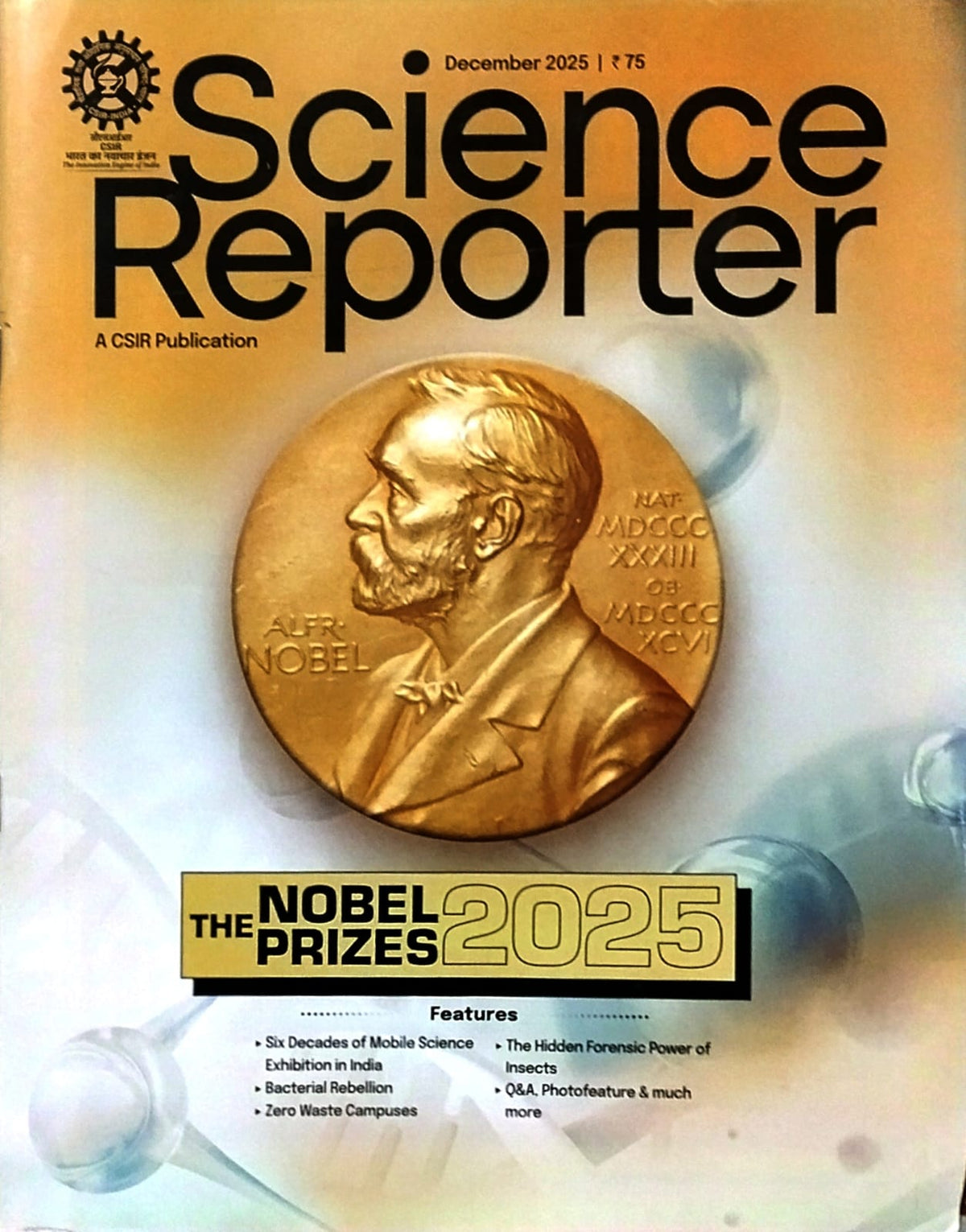Science Reporter December 2025 English Monthly Magazine The Nobel Prizes 2025 Special Issue
