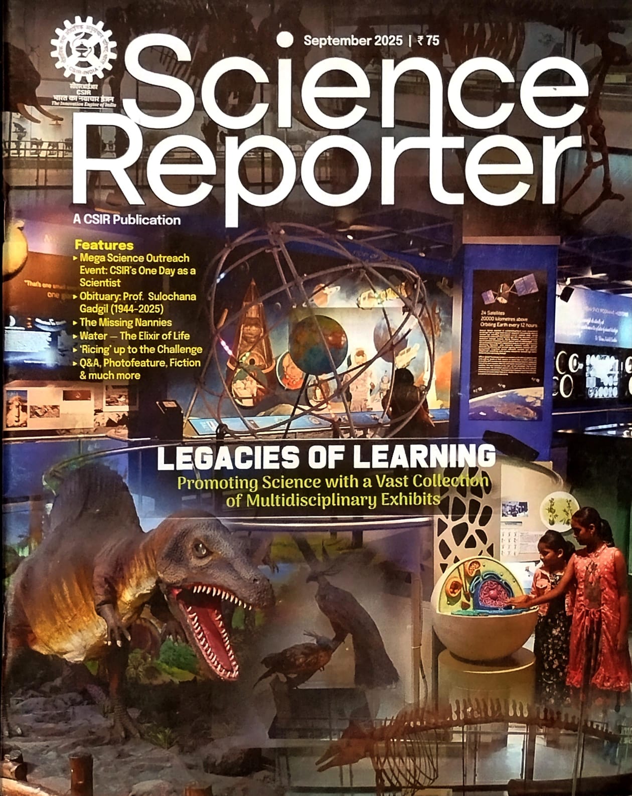 Science Reporter September 2025 English Monthly Magazine Legacies ...