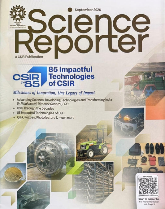 Science Reporter September 2026 English Monthly Magazine 
