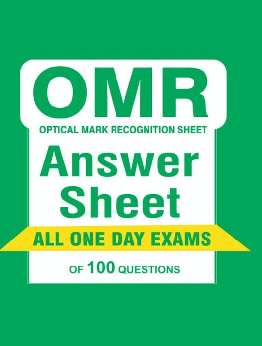 Shilpi OMR Answer Sheet For Practice All One Day Exams Of 100 Questions