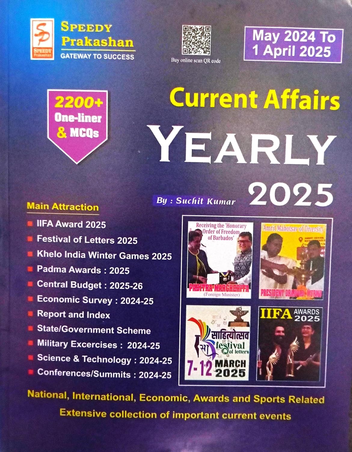 Speedy Current Affairs Yearly April 2025 English Monthly Magazine May 2024 to 1 April 2025
