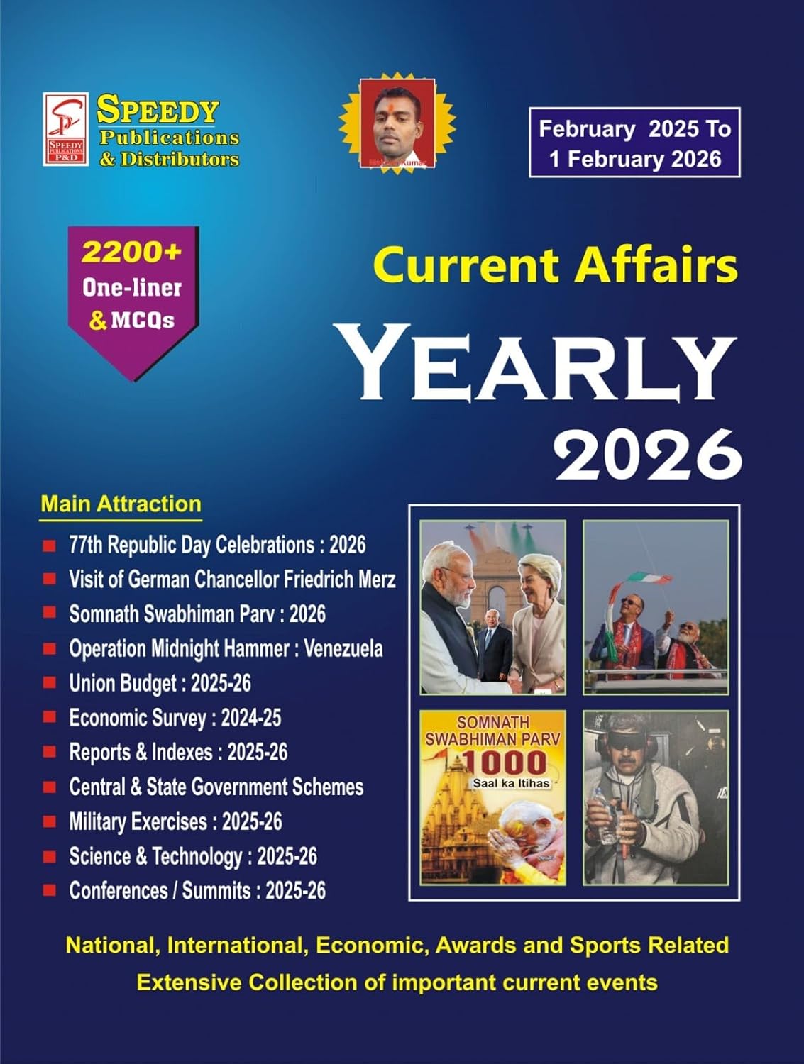 Speedy Current Affairs Yearly February 2026 English Monthly Magazine February 2025 to 1 February 2026