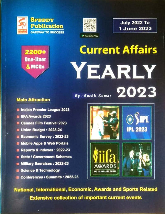 Speedy Current Affairs Yearly June 2023 English Monthly Magazine July 2022 to 1 June 2023