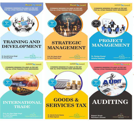 Thakur Publication All UP State Universities BBA 6th Semester Combo Pack Set of 6 Books