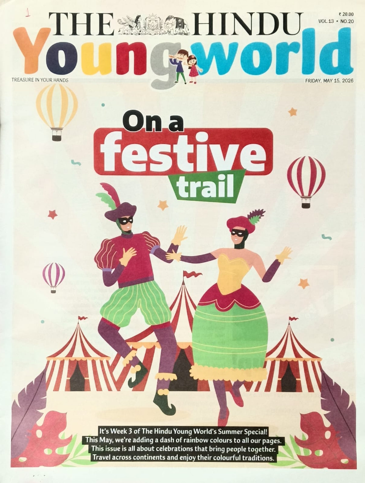The Hindu Young World Paper 15 May 2026 Vol-13 No20 On a festive trail