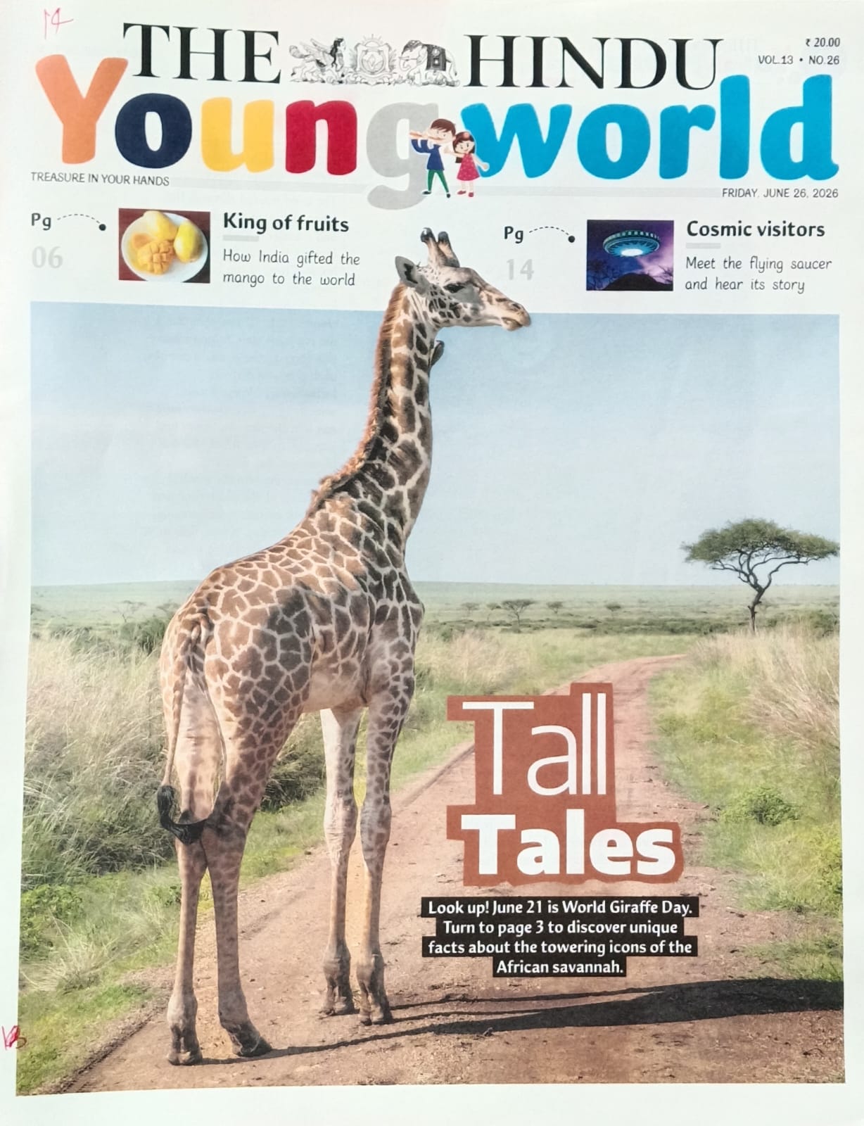 The Hindu Young World Paper 26 June 2026 Vol-13 No26 Tall Tales