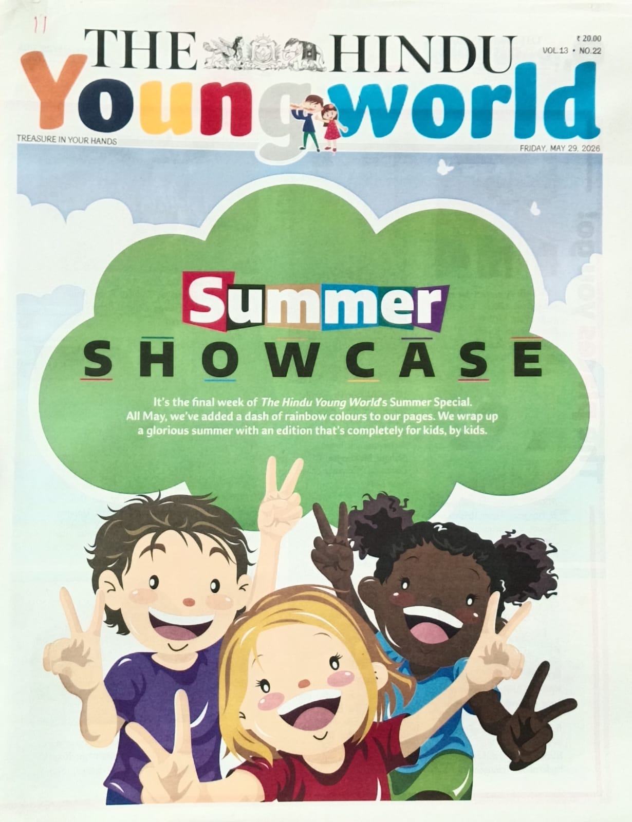 The Hindu Young World Paper 29 May 2026 Vol-13 No22 Summer Showcase