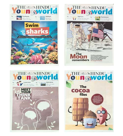The Hindu Young World Paper 3 July 2026 to 24 July 2026 Combo Set of 4 Weekly Paper