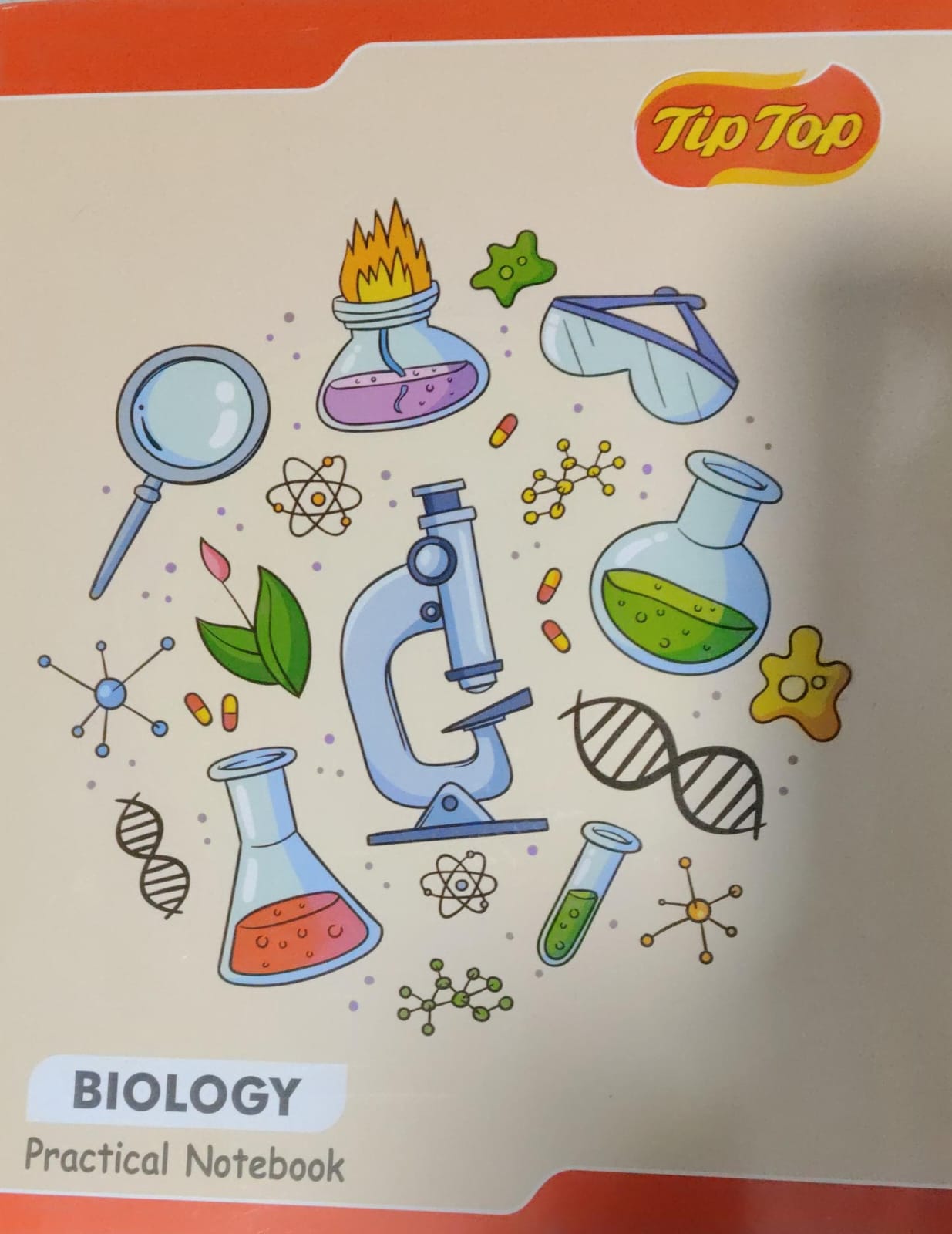 Tip Top Biology Practical Notebook And Index With Free Khatu Shyam Sticker