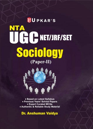 Upkar NTA UGC NET JRF SET 2025 2026 Sociology Paper 2 Guide With Previous Years Solved Papers English Medium By Dr Anshuman Vaidya