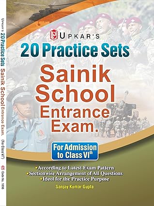 Upkar Sainik School Class 6 Entrance Exam 20 Practice Sets English Medium By Sanjay Kumar Gupta Latest Syllabus