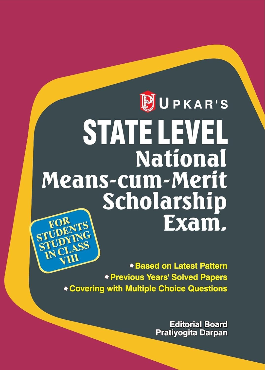 Upkar State Level National Means Cum Merit Scholarship Exam Class 8 NMMS Class VIII Latest Edition English Medium Book