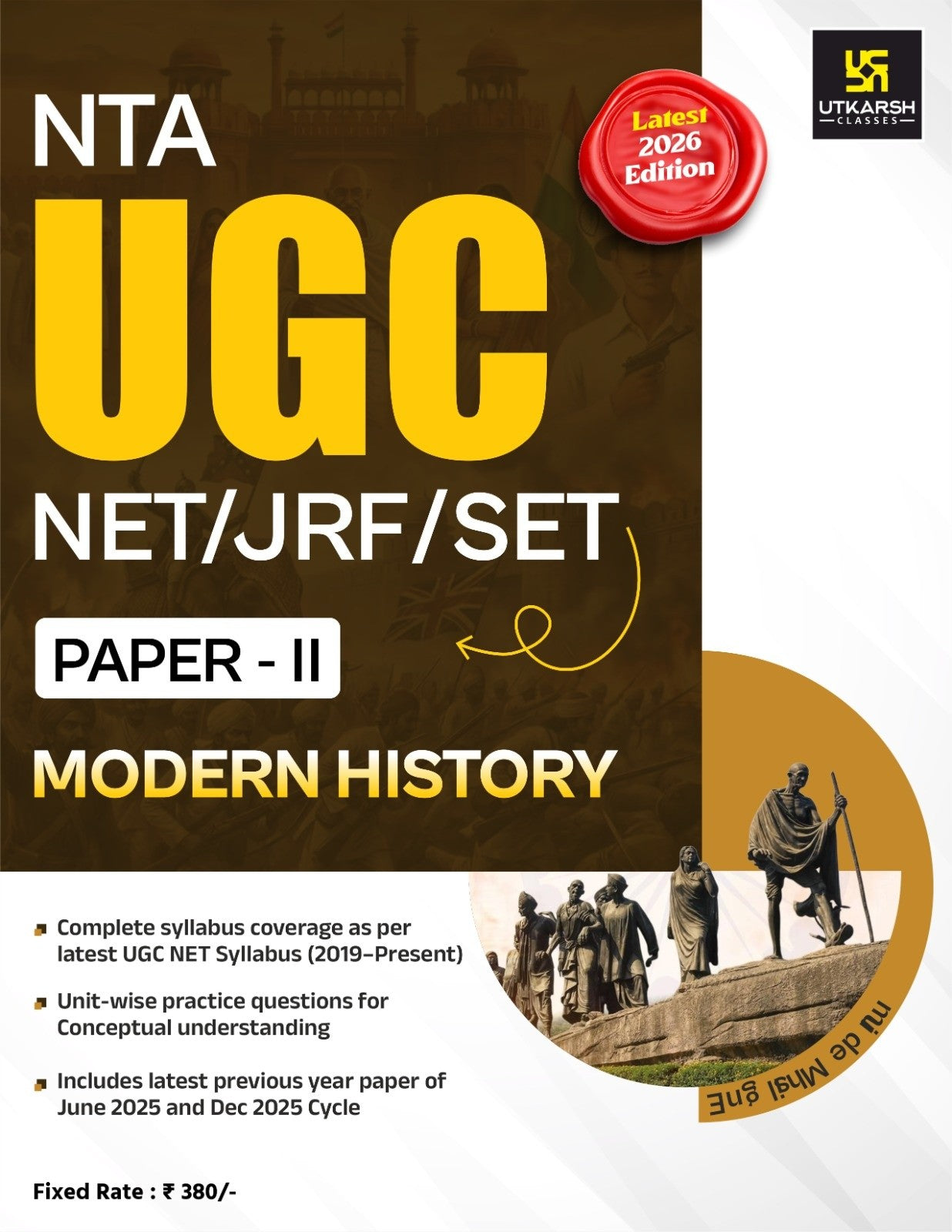 Utkarsh NTA UGC NET JRF SET Paper 2 Modern History English Medium
