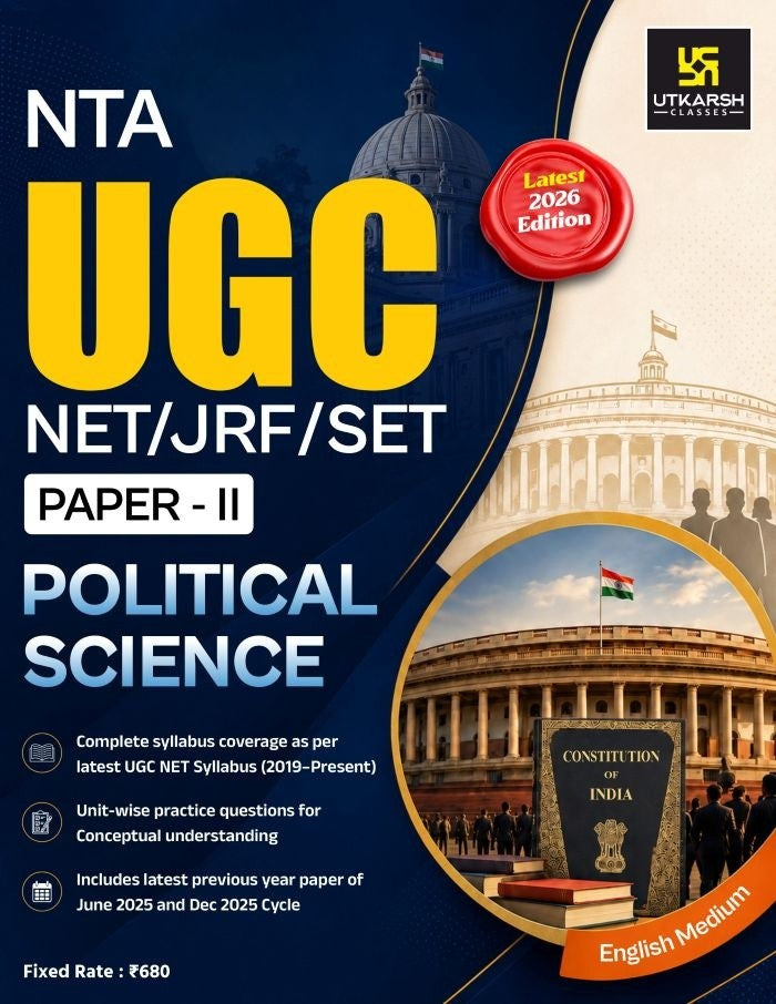 Utkarsh NTA UGC NET JRF SET Paper 2 Political Science English Medium