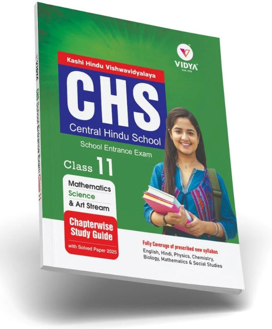 Vidya CHS Central Hindu School Entrance Exam Class 11 Chapterwise Study Guide English Medium