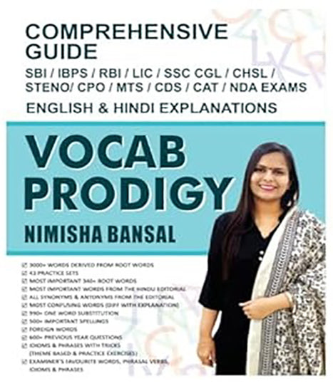 Vocab Prodigy By Nimisha Bansal Comprehensive Guide Latest Edition English Medium
