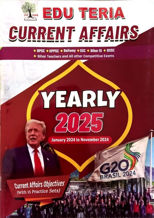 Edu Teria Current Affairs Yearly 2025 January 2024 to November 2024