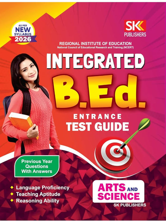 SK Integrated B.Ed. Entrance Test Guide Previous Year Question And Answer Arts And Science With Free Khatu Shyam Sticker