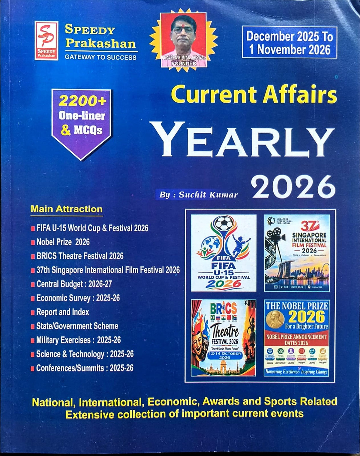 Speedy Current Affairs Yearly 2026 | December 2025 To 1 November 2026 | English Edition
