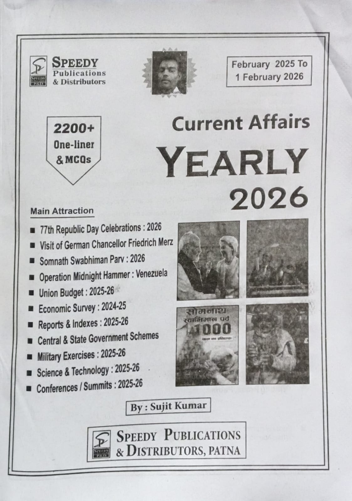 Speedy Current Affairs Yearly February 2026 English Monthly Magazine February 2025 to 1 February 2026