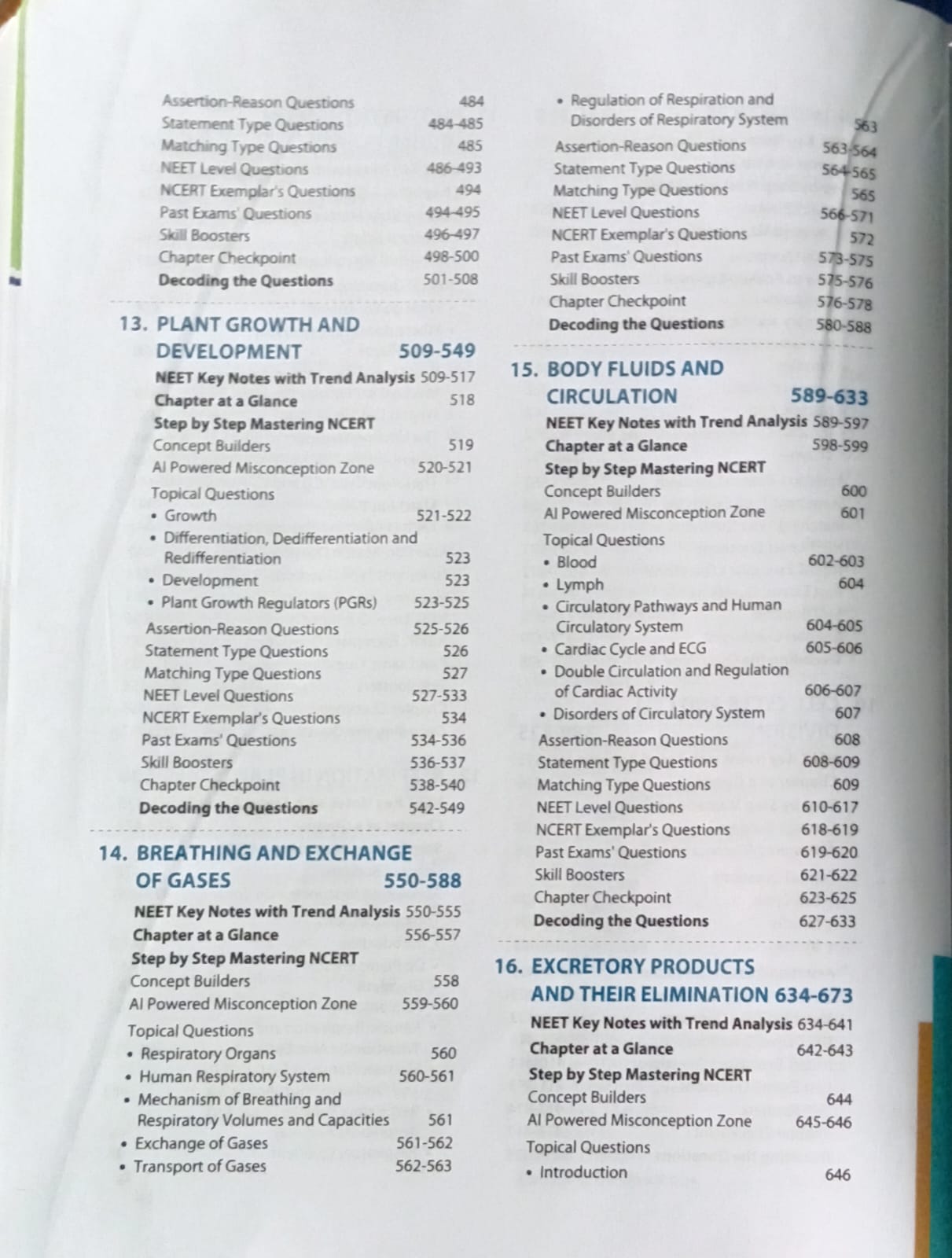 Arihant Master The NCERT for NEET UG Biology Class XI Line By Line MCQs from Latest NCERT Books