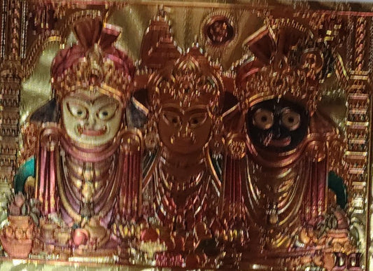 Shri Jagannath Somvaar Vrat Katha With Gold Plated Jagannath Photo Sticker