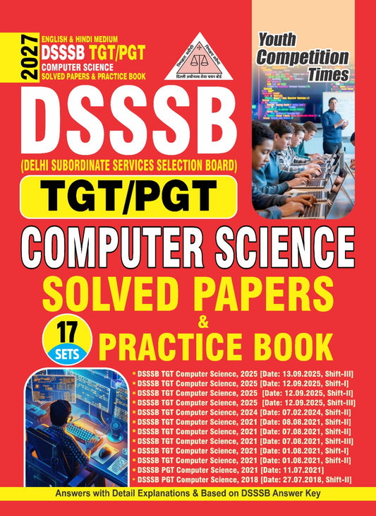 Youth DSSSB TGT PGT 2027 Computer Science Solved Papers and Practice Book 17 Sets English Medium 