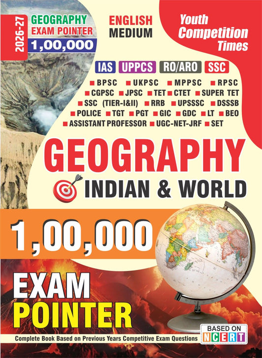 Youth Geography Exam Pointer 100000 For IAS UPPCS RO ARO SSC Geography Indian and World 2026 2027 English Medium