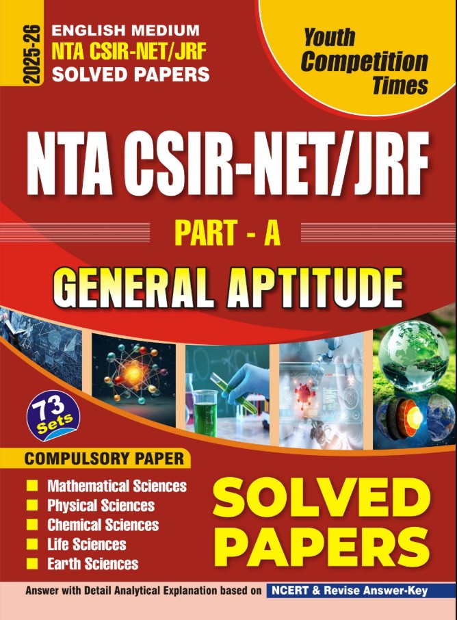 Youth NTA CSIR NET JRF 2026 General Aptitude Part A Compulsory Solved Papers 73 Sets English Medium
