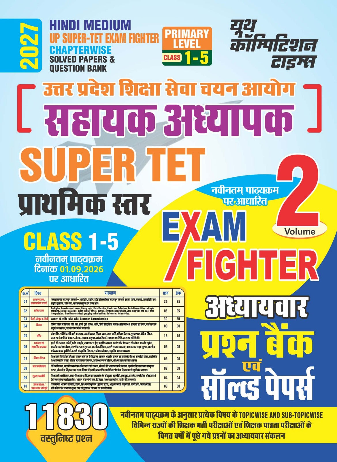 Youth Super TET Exam Fighter Vol 2 Chapterwise Solved Papers (11830 MCQs)