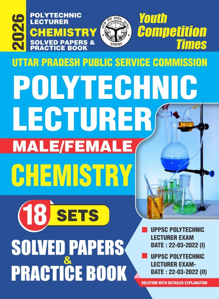 Youth UPPSC 2026 Polytechnic Lecturer Chemistry Solved Papers and Practice Book 18 Sets Male/Female Hindi Medium