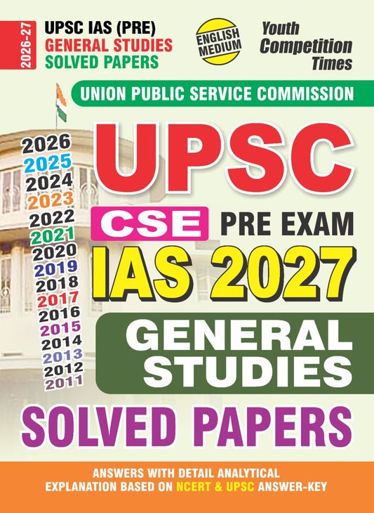Youth UPSC IAS Pre 2027 General Studies and CSAT CSE Pre Exam IAS 2027 English Medium