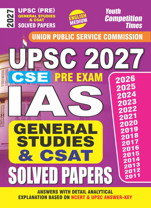Youth UPSC Pre 2027 General Studies and CSAT Solved Papers CSE Pre Exam English Medium 