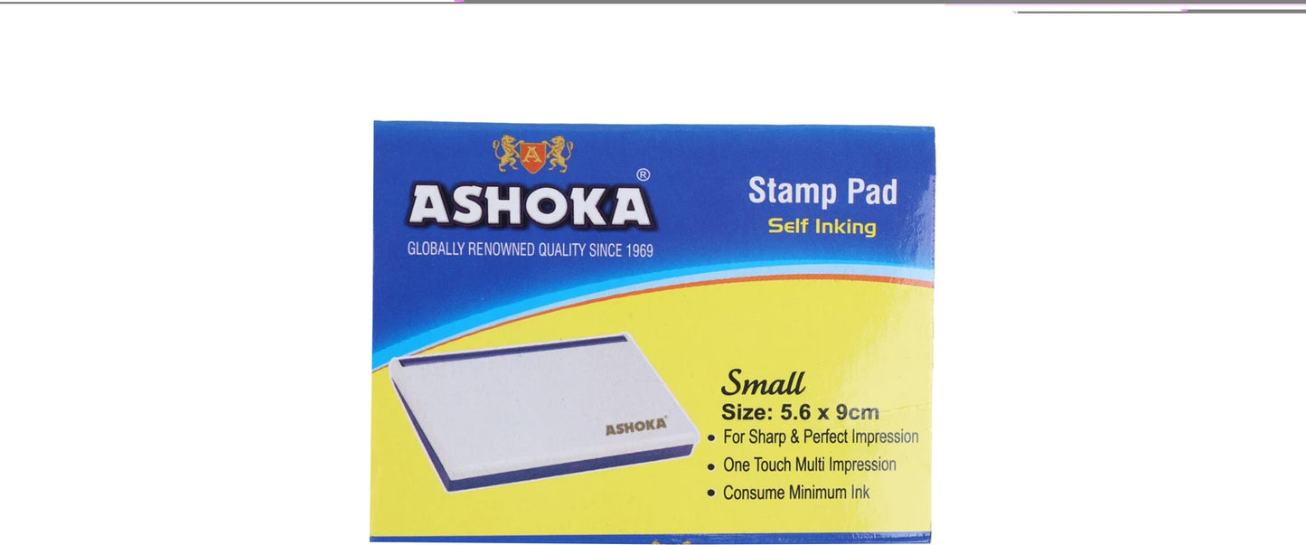Ashok Stamp Pad Self Inking Small Size 5.6*9 CM
